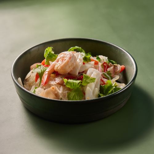 Spicy Seafood With Glass Noodles Salad